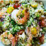 tabbouleh with shrimp