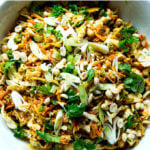 A bowl of Thai satay salad.