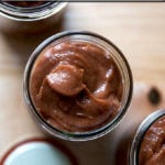 Apple-date butter in a jar.