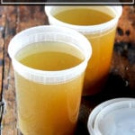 homemade vegetable stock.