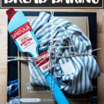 A peasant bread kit, all bundled up.