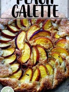 Peach Frangipane galette