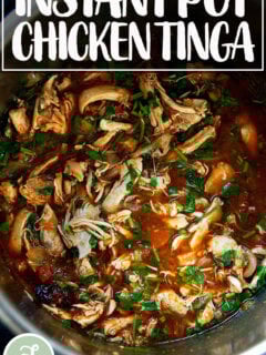 Instant pot chicken tinga.