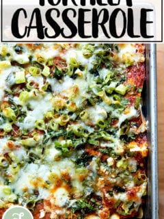 Just baked vegetarian tortilla casserole.