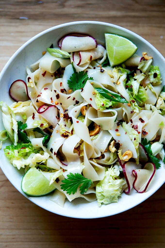 A bowl of pad Thai Salad.