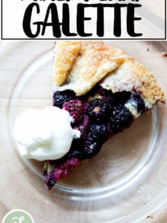 A mixed berry galette.