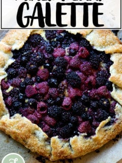 A mixed berry galette.