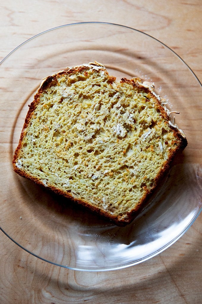 Irish brown bread, toasted.