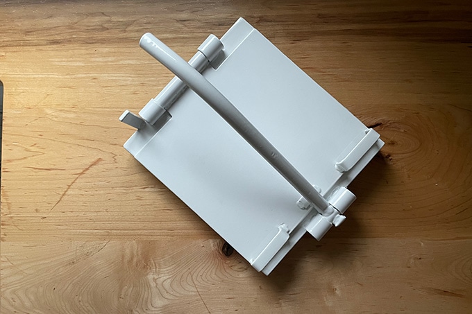 A tortilla press.