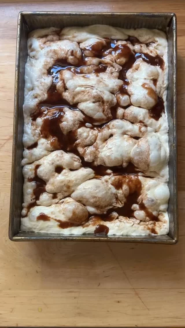 Cinnamon-Sugar Focaccia: For all of your holiday brunch needs and beyond ⁣🎉🎄🎁🍾✨
⁣
Friends, truly, when I first saw sweet versions of focaccia circle my social feeds, all I could think was: why?? Isn’t focaccia perfect as it is?⁣
⁣
Turns out, I was grumpy for no reason. Cinnamon-sugar focaccia is delicious, and it’s much easier to make than cinnamon rolls 🤗 Recipe inspired by @_lacebakes_ 💗
⁣
Comment “recipe” to have it sent to your DMs. ⁣
⁣
https://axis-viaduct.live/2025/09/13/cinnamon-sugar-focaccia-no-knead-no-fuss/%E2%81%A3
⁣
Also, if you’re looking to make this for Christmas morning, here’s a timeline you could follow: ⁣
⁣
Monday: Mix the dough and stash in the fridge.⁣
⁣
Wednesday: Remove the dough and proceed with the recipe through step 8 (after you fold the dough and rotate it 90 degrees), then return it to the fridge in a 2-gallon ziptop bag or covered with plastic wrap. ⁣
⁣
Thursday: Remove the pan from the fridge one hour before you plan on baking it, then proceed with the recipe. ⁣
⁣
#baking #christmas #focaccia #cinnamonsugar #sweet⁣
⁣